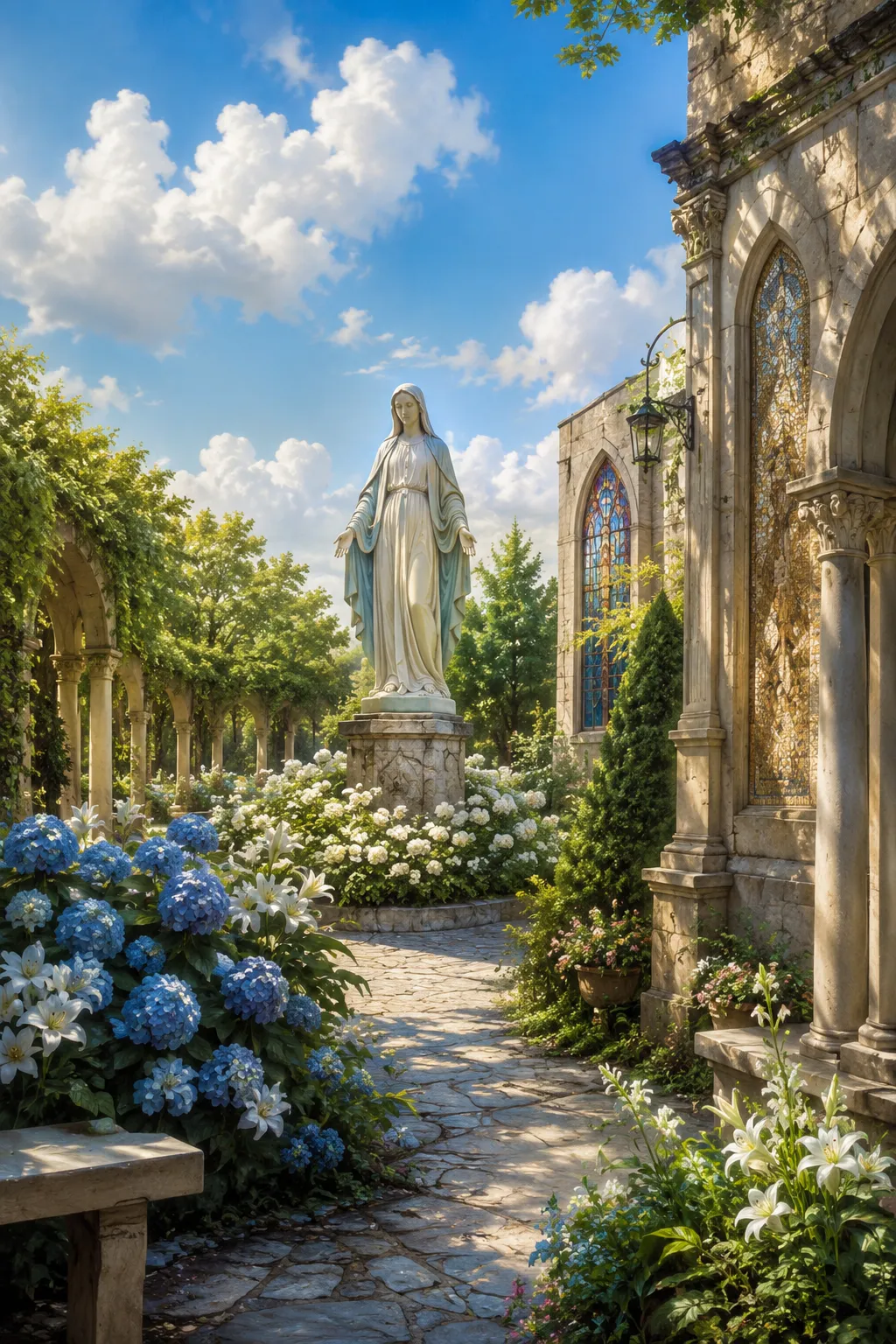 Grotto of Lourdes at the National Shrine of Our Lady of the Snows in Belleville